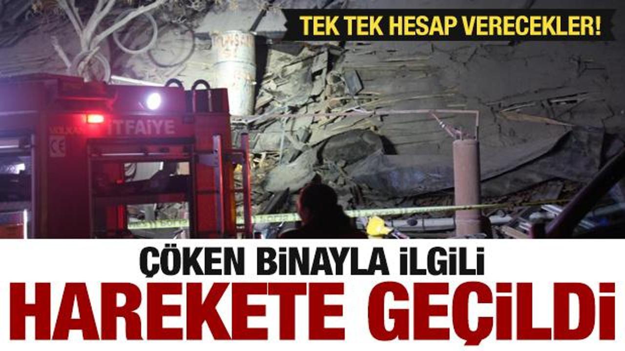 Konya'da çöken binayla ilgili açıklama! Gözaltına alındılar