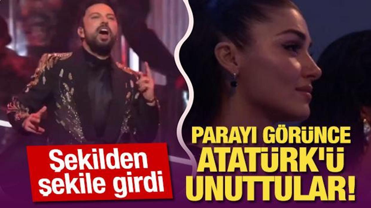 Parayı görünce Atatürk'ü unuttular! Tarkan ve Hande Erçel Suudi Arabistan'da sahne aldı