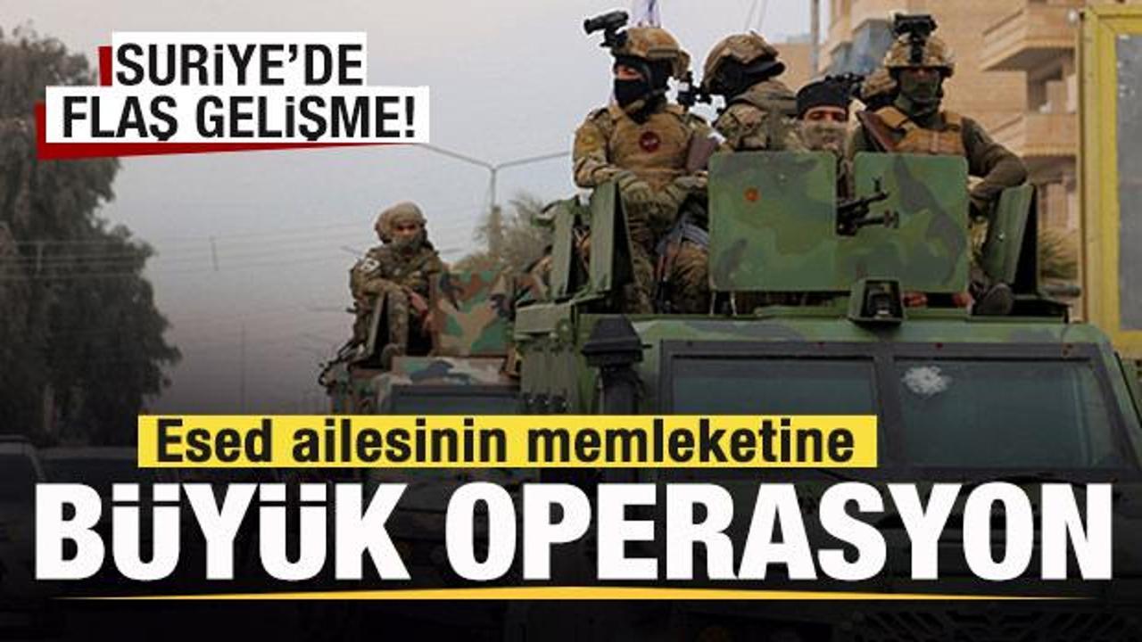 Suriye'de son dakika gelişmesi! Esed ailesinin memleketine b&uuml;y&uuml;k operasyon! 