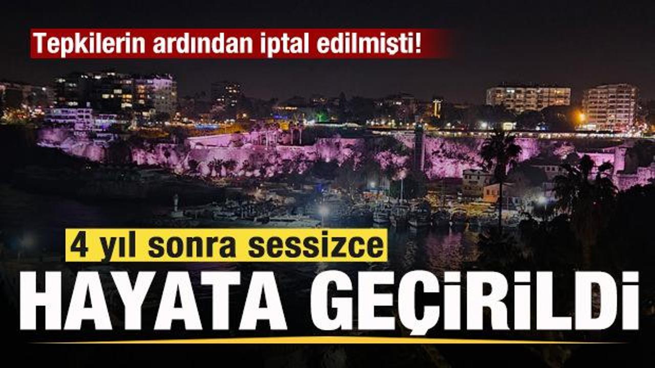 Tepkilerin ardından iptal edilmişti! 4 yıl sonra sessizce hayata ge&ccedil;irildi