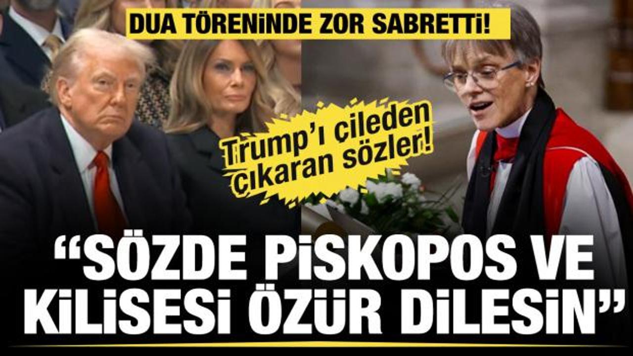 Trump'ı dua töreninde kızdıran sözler: 'Sözde Piskopos özür dilesin'