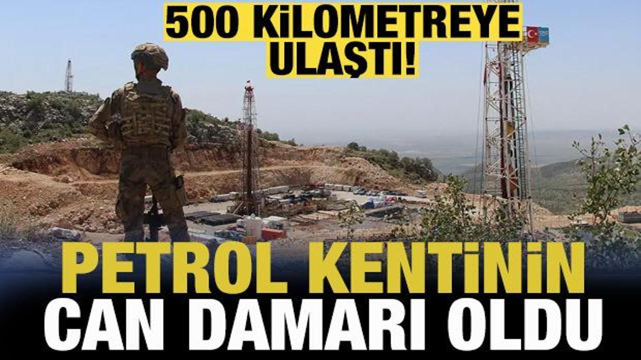 T&uuml;rkiye'nin petrol kentinin can damarı oldu! 500 kilometreye ulaştı