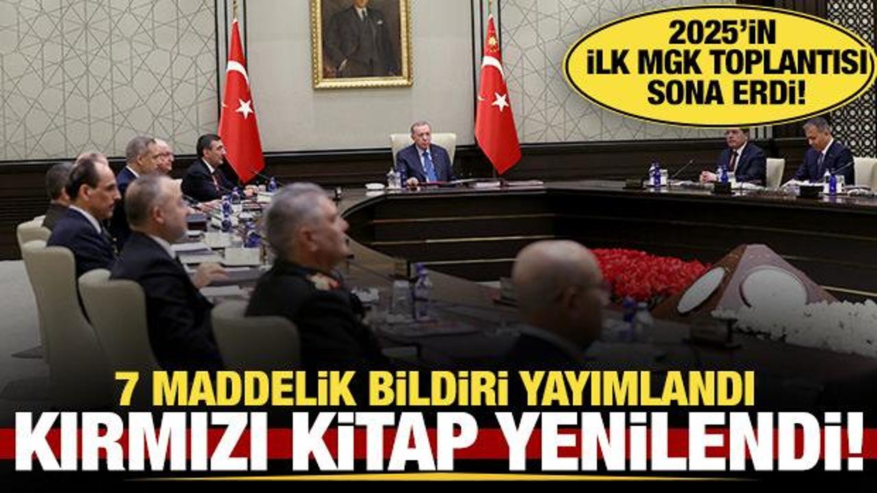 Yılın ilk MGK toplantısı sona erdi: Kırmızı kitap yenilendi!