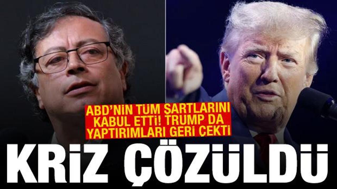 ABD ile Kolombiya arasında g&ouml;&ccedil;men krizi aşıldı! Trump yaptırımları geri &ccedil;ekti