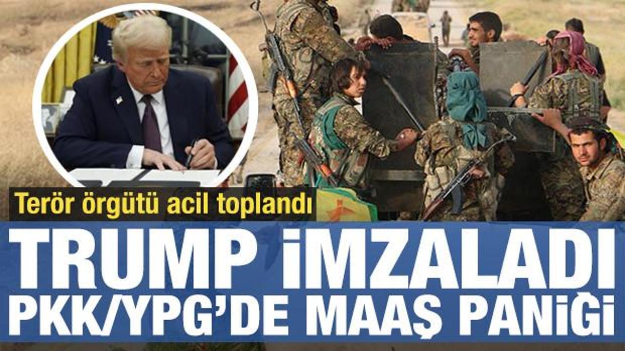 ABD'nin kararı sonrası PKK-YPG'de maaş paniği! Trump imzalamıştı, &ouml;rg&uuml;t acil toplandı...