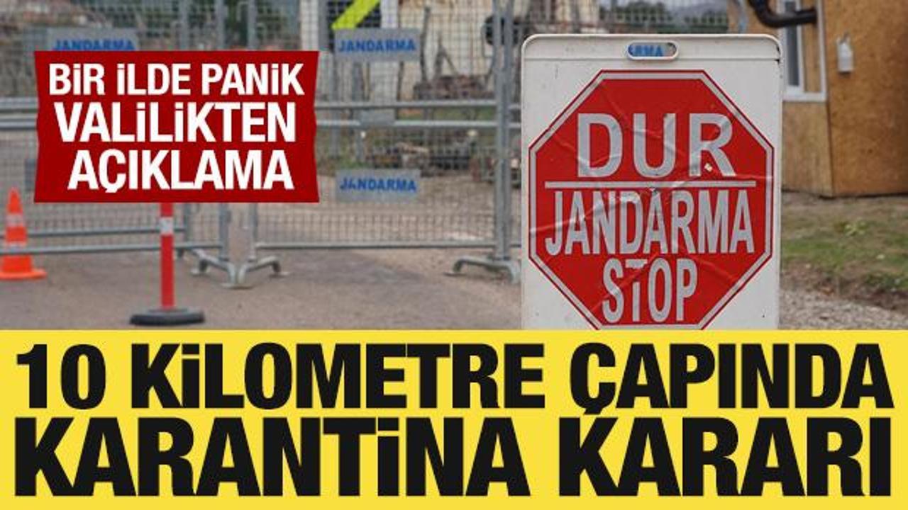 Elazığ'da 'şap' paniği: 10 kilometre &ccedil;apında karantina başladı