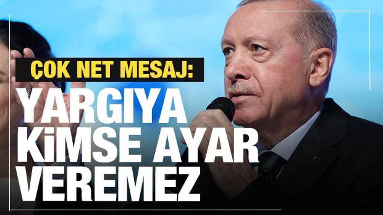 Erdoğan'dan tarihi a&ccedil;ıklama: Kimse ayar veremez!
