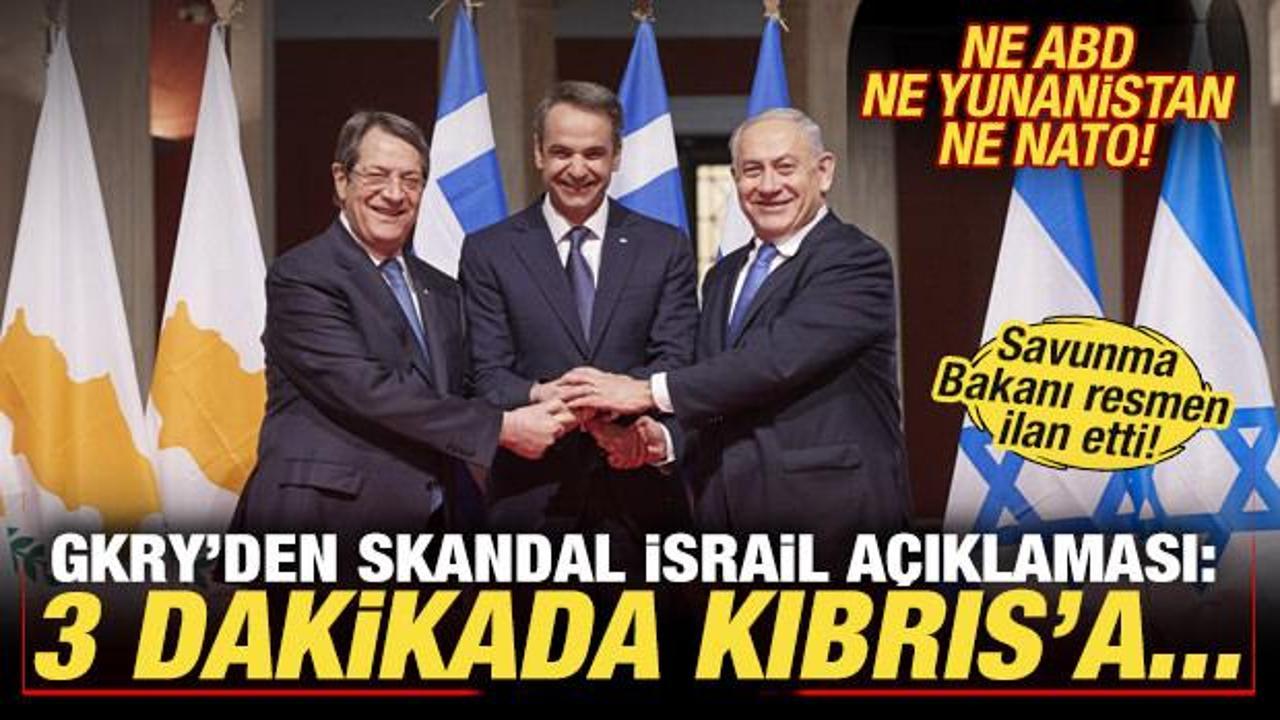 GKRY'den skandal İsrail a&ccedil;ıklaması! Resmen ilan ettiler: 3 dakika i&ccedil;inde Kıbrıs'a...