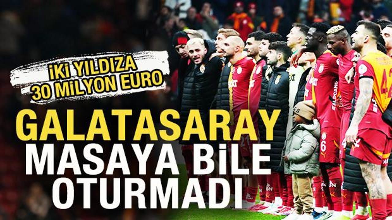 İki yıldıza 30 Milyon Euro'luk teklif! Galatasaray masaya bile oturmadı