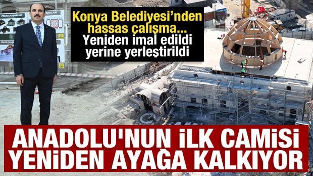 Konya, Anadolu'nun ilk camisi Habib-i Neccar Camisi'ni yeniden ayağa kaldırıyor