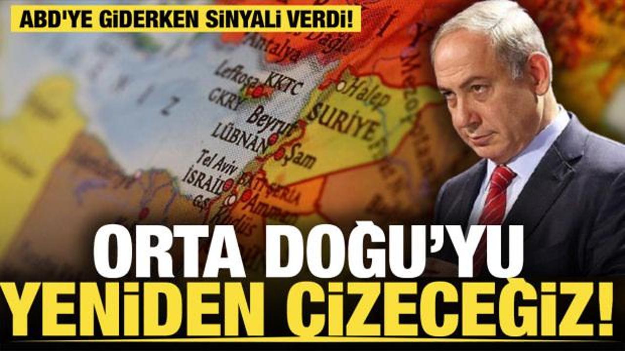 Netanyahu&rsquo;dan harita &ccedil;ıkışı... Orta Doğu'yu yeniden &ccedil;izeceğiz! 