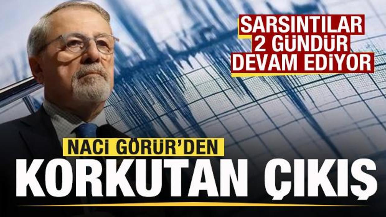 Peş peşe 30 deprem korkuya neden oldu! Naci Görür'den son dakika açıklaması