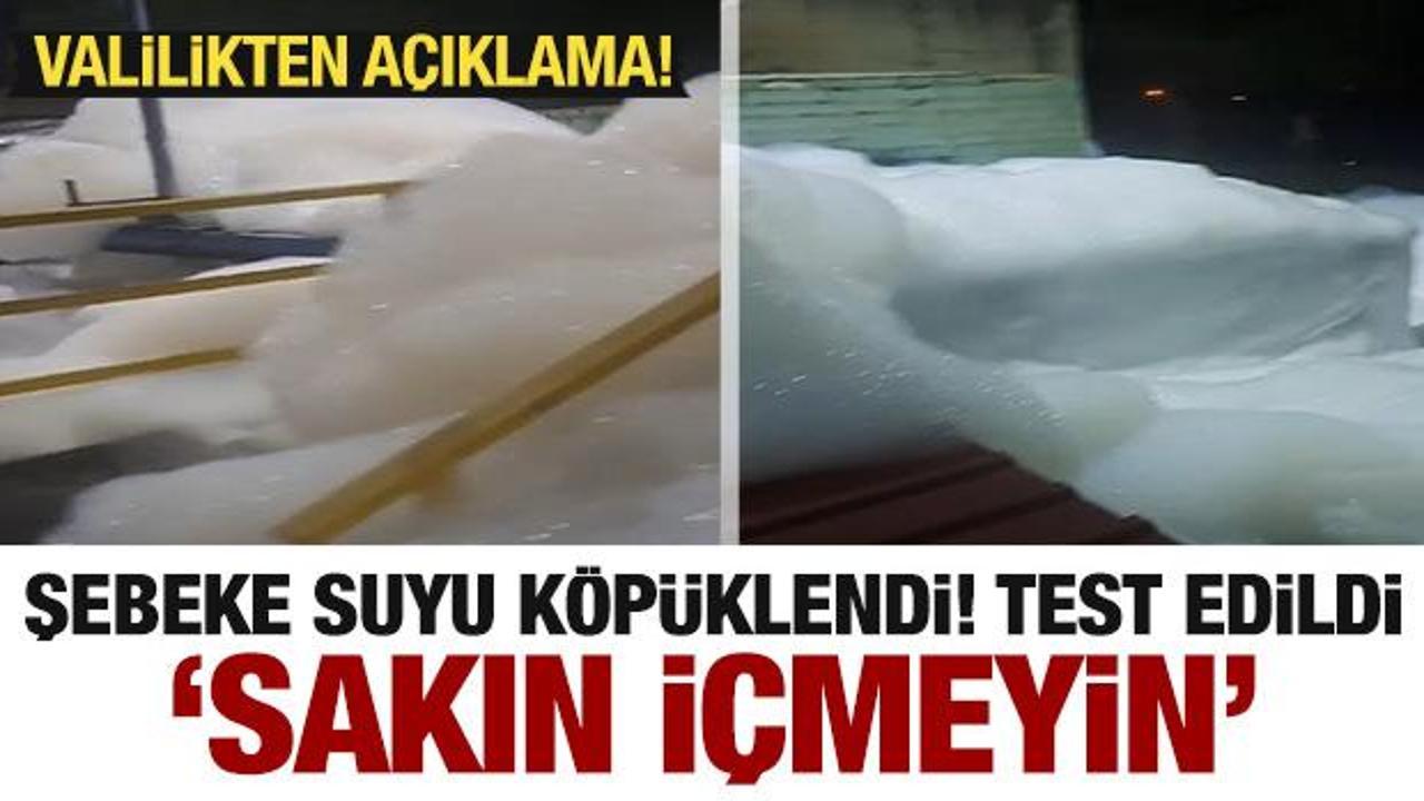 Şebeke suyu k&ouml;p&uuml;klendi! Test sonu&ccedil;ları a&ccedil;ıklandı...Valilikten uyarı