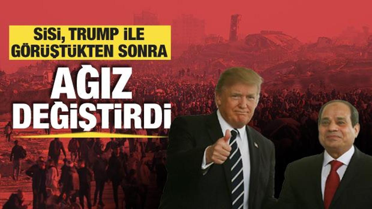 Sisi, Trump ile g&ouml;r&uuml;şmesinden sonra ağız değiştirdi