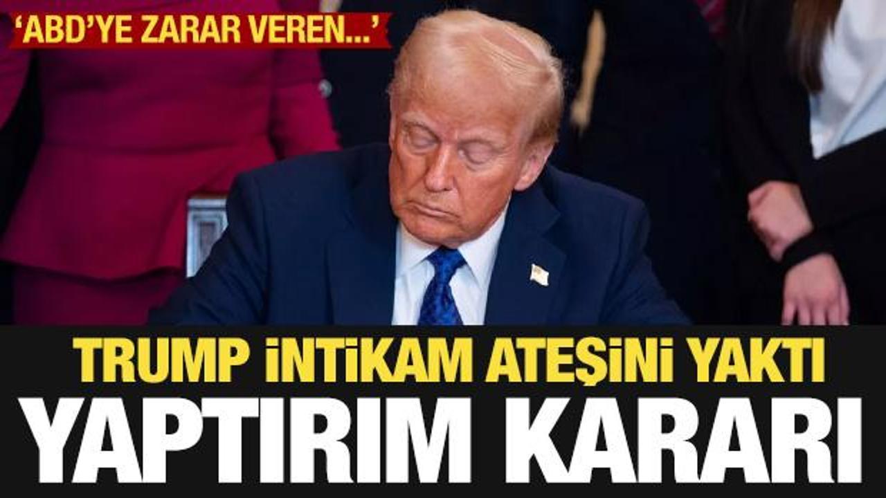 Trump yaptırım kararını imzaladı! 3 &uuml;lkeye resti &ccedil;ekti