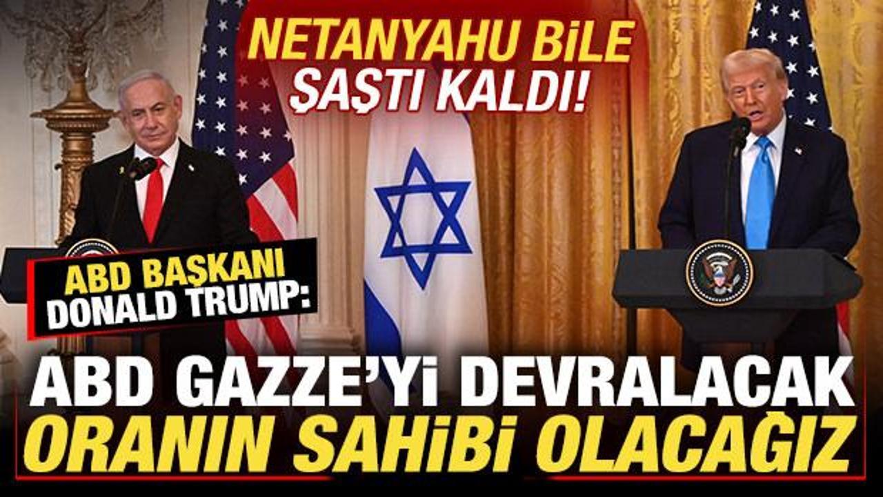 ABD Başkanı Trump t&uuml;m d&uuml;nyaya ilan etti: ABD Gazze'yi devralacak, oranın sahibi olacağız!