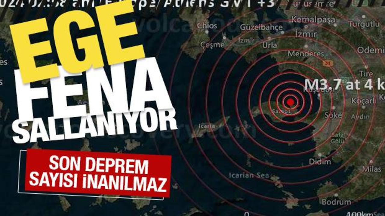 AFAD'dan Ege Denizi açıklaması: Depremlerin sayısı 400'ü aştı