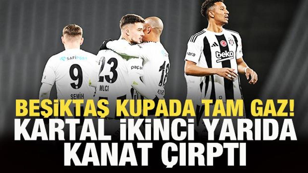 Beşiktaş kupada tam gaz! Kilidi Muci açtı, tabelayı Joao Mario belirledi