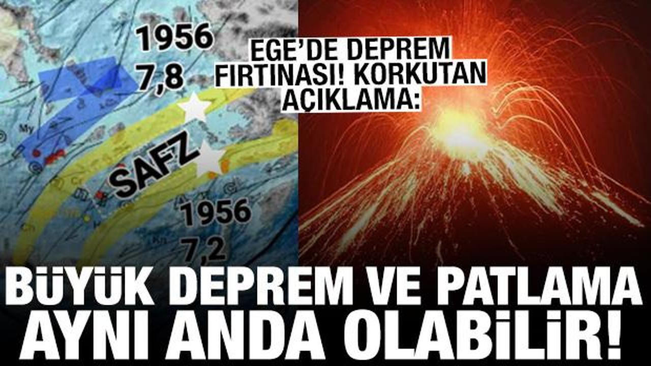 Ege'de peş peşe depremler: Büyük deprem ve patlama aynı anda olabilir