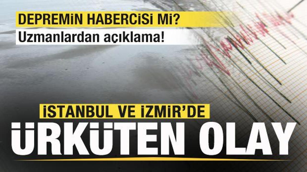 İstanbul ve İzmir'de ürküten görüntü! Depremin habercisi mi? Uzmanlardan açıklama!