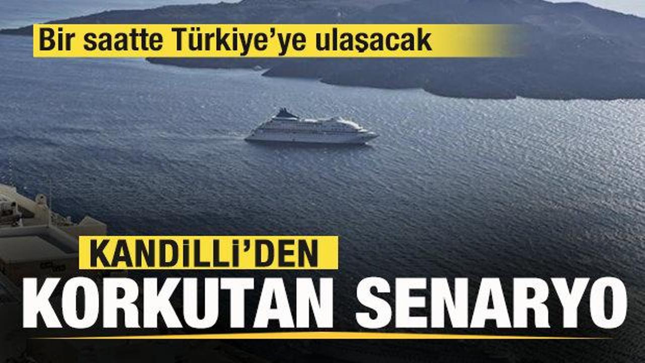 Kandilli’den korkutan senaryo! Bir saatte Türkiye’ye ulaşacak