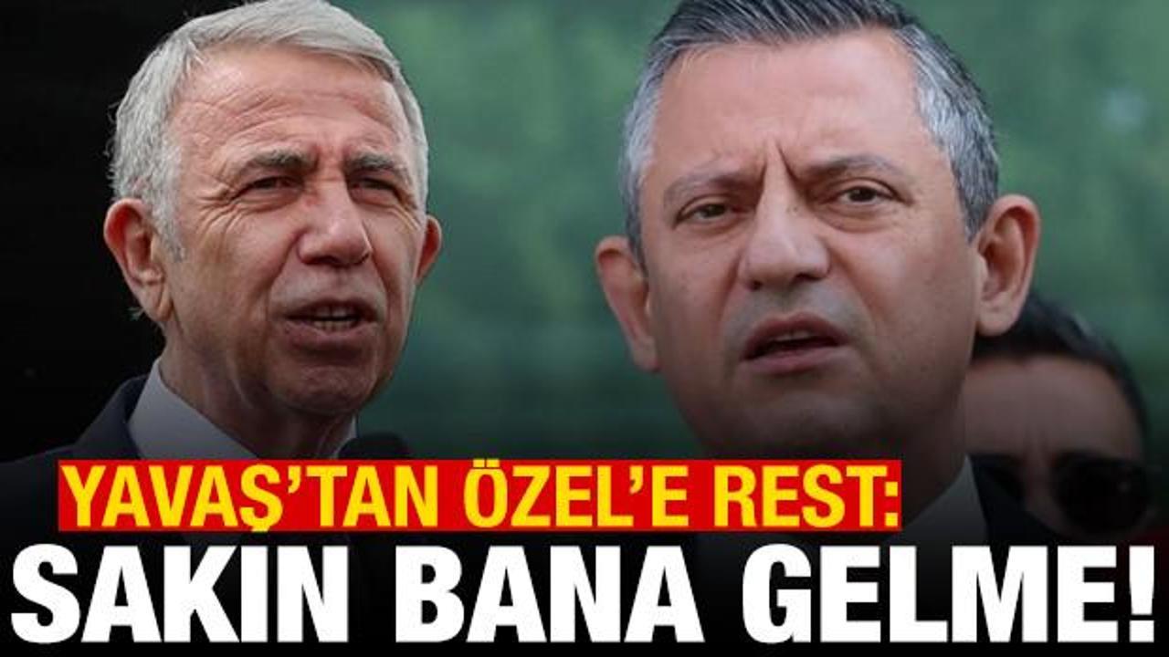 Mansur Yavaş'tan &Ouml;zg&uuml;r &Ouml;zel'e adaylık resti: Sakın bana gelmeyin