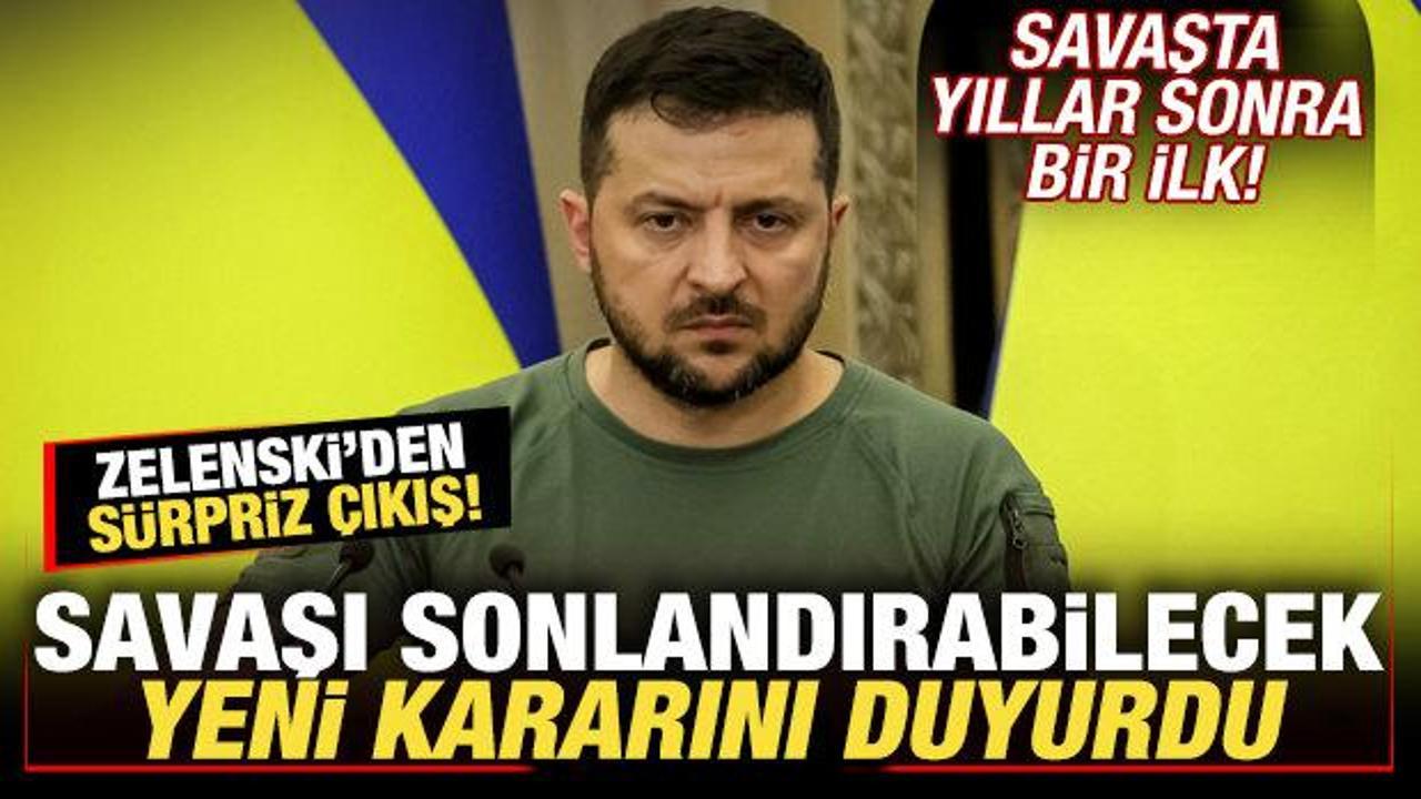 Savaşta yıllar sonra bir ilk! Zelenski son dakika duyurdu: Putin ile g&ouml;r&uuml;şmeye hazırım!