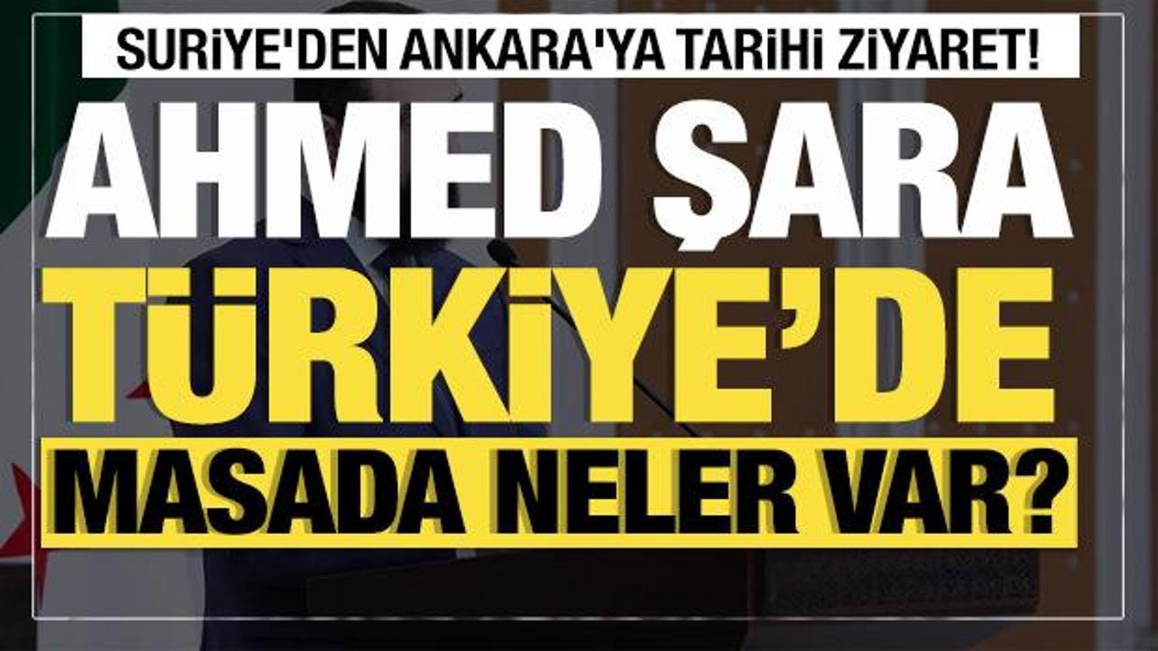 Son dakika... Suriye'den Ankara'ya tarihi ziyaret! Erdoğan-Şara görüşmesi başladı!