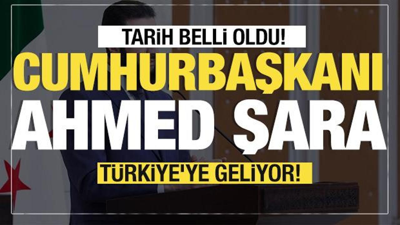 Son dakika... Tarih belli oldu: Ahmet Eş-Şara Türkiye'ye geliyor!