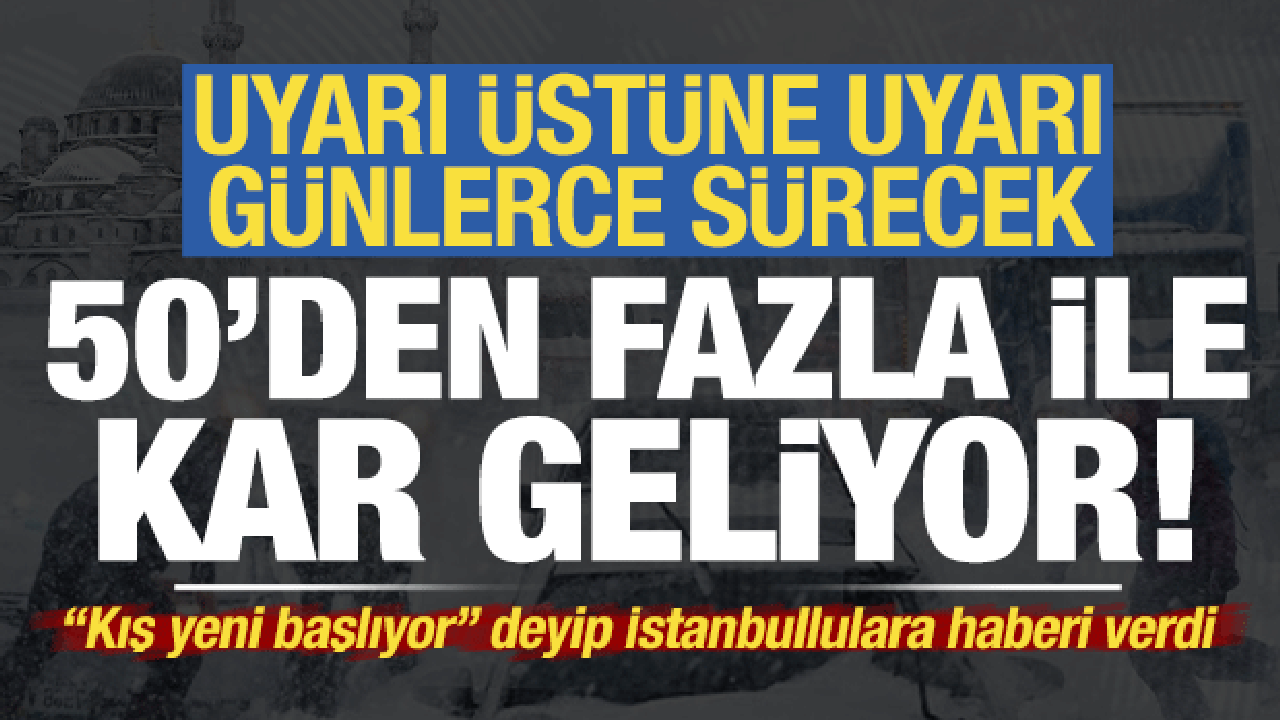 Son dakika: T&uuml;rkiye donacak, g&uuml;nlerce s&uuml;recek! Meteoroloji'den uyarı &uuml;st&uuml;ne uyarı geldi...