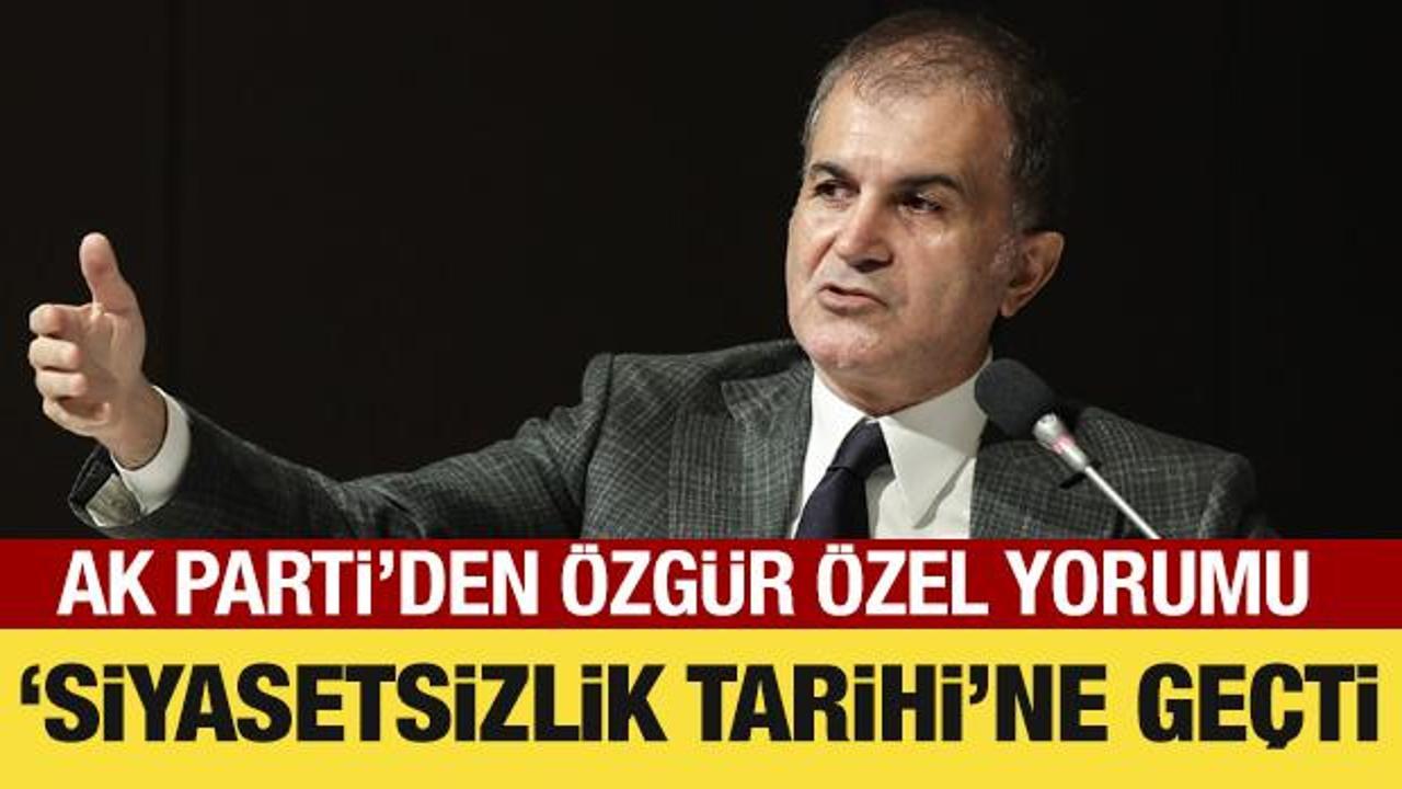 AK Parti Sözcüsü Çelik'ten Özgür Özel'e tepki