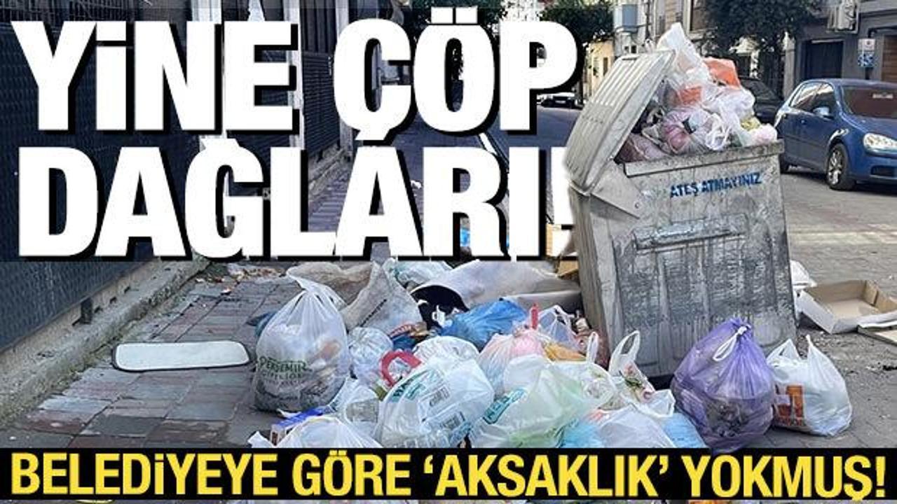 Aydın'da iş&ccedil;iler greve gitti, sokaklarda &ccedil;&ouml;p birikintileri oluştu