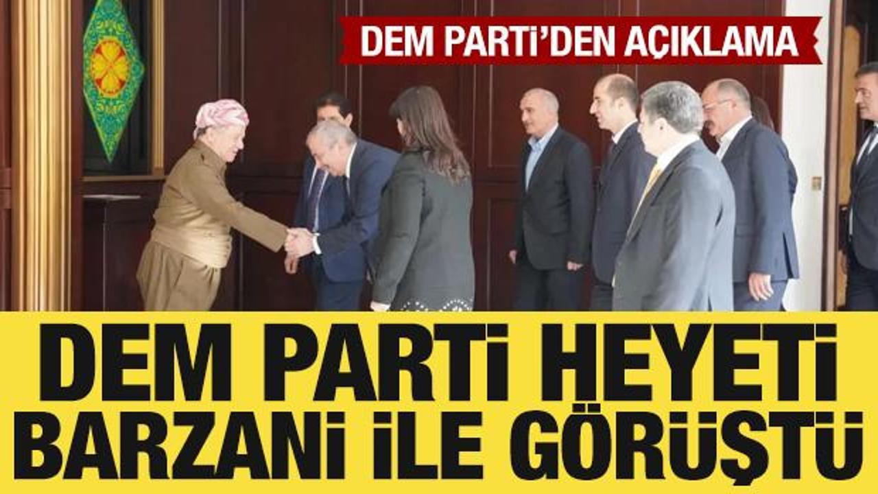 DEM Parti İmralı heyeti Kuzey Irak'ta, Barzani ile görüştü