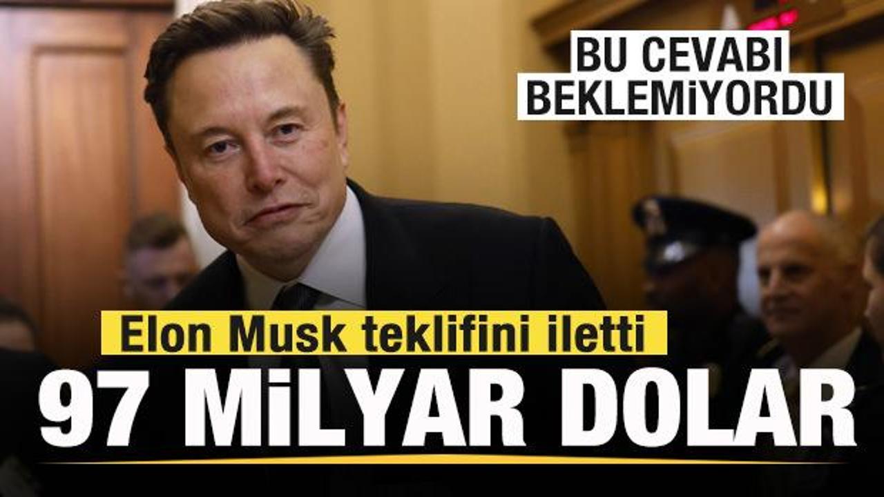 Elon Musk'tan OpenAI'yı satın almak 97 milyar dolarlık teklif! Beklemediği cevap aldı