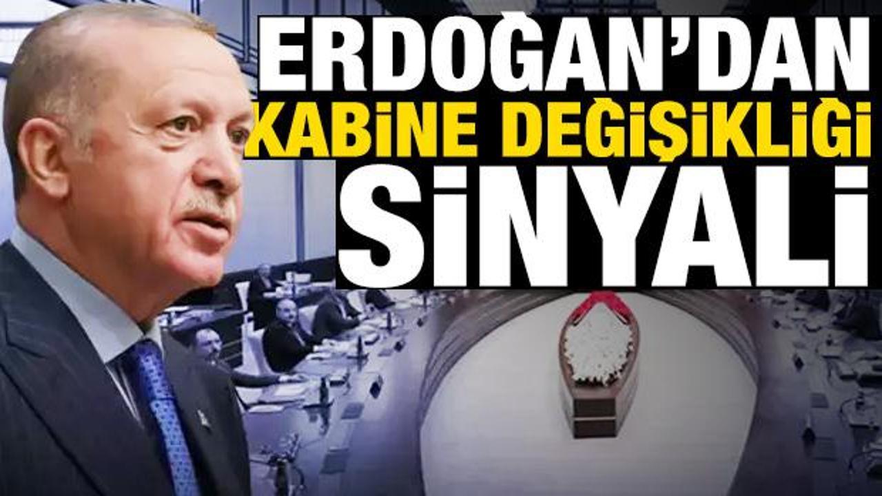 Erdoğan'dan kabine değişikliği sinyali: İstanbul'da olanı gördünüz