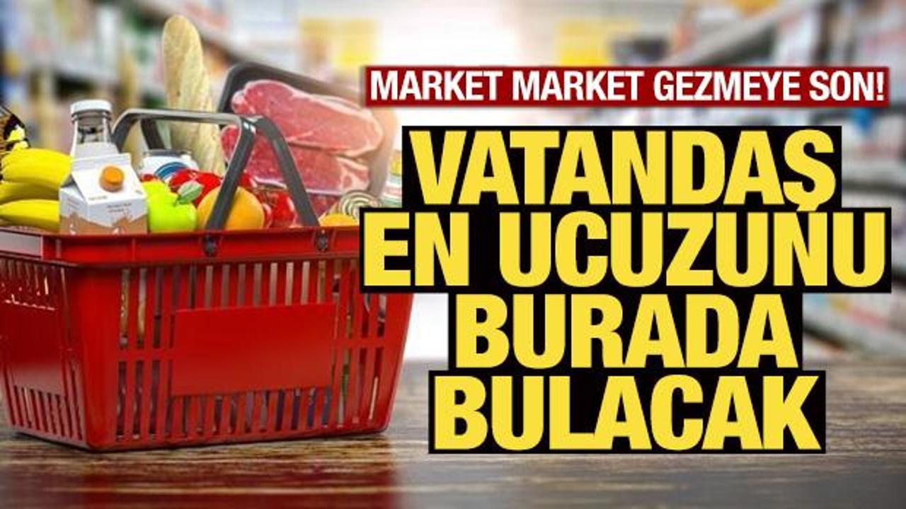 Market market gezmeye son! 'En ucuzu nerede?' derdi bitiyor