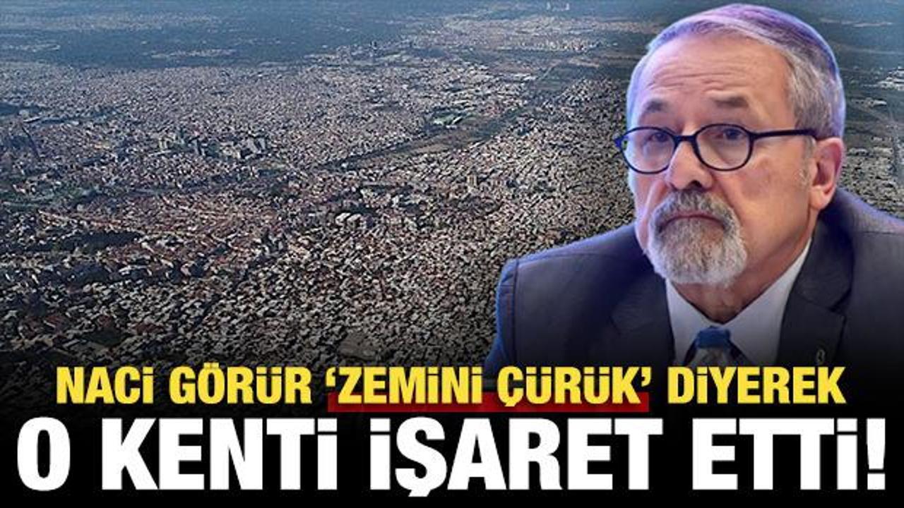 Naci Görür 'zemini çürük' diyerek Bursa'yı işaret etti: Kenti depreme dirençli yapmalıyız!