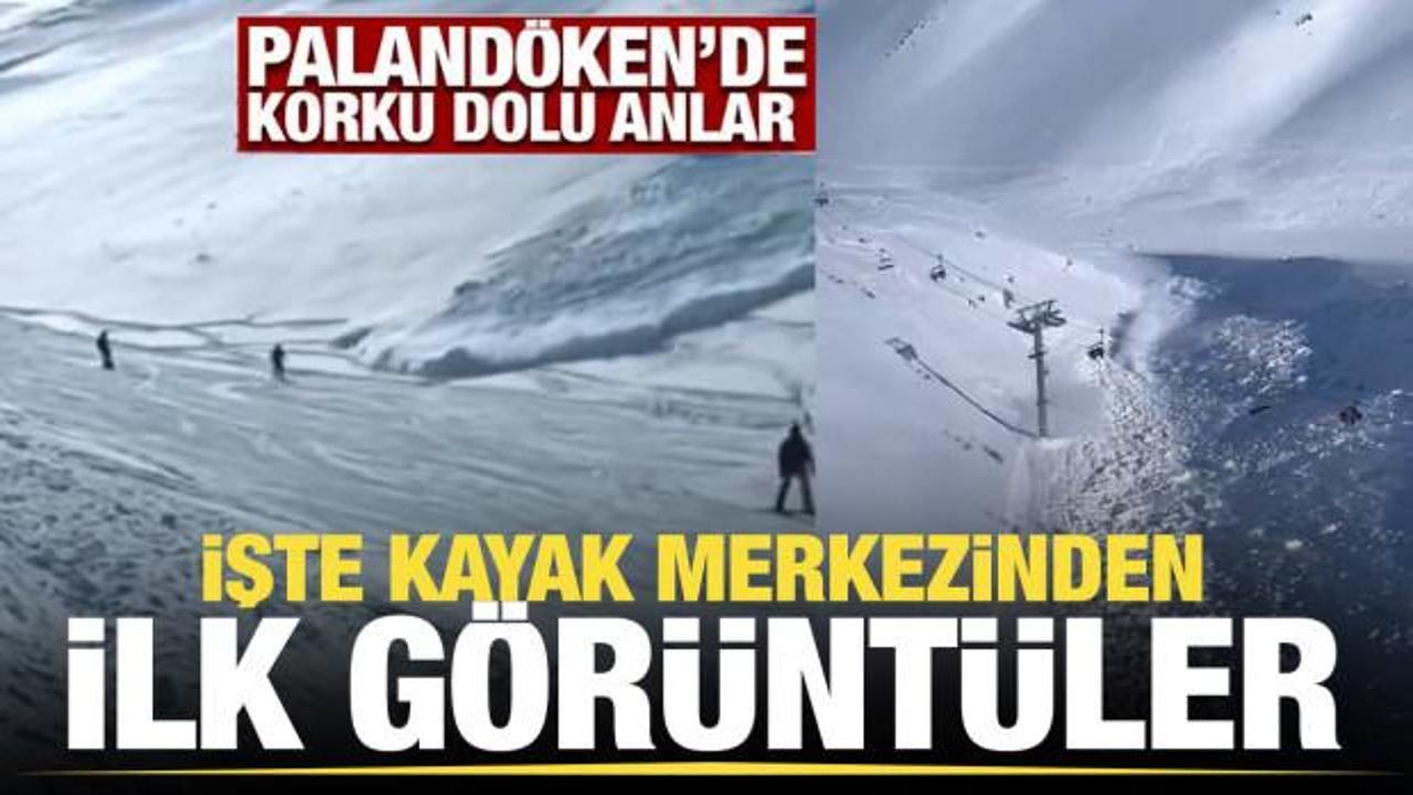 Son Dakika... Paland&ouml;ken'de korku dolu anlar: İşte &ccedil;ığın piste aktığı anlar