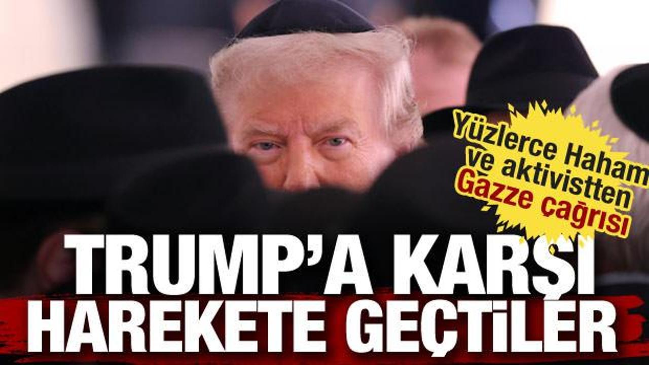 Trump'a karşı harekete geçtiler! Yüzlerce Yahudi din adamından Filistin için çağrı