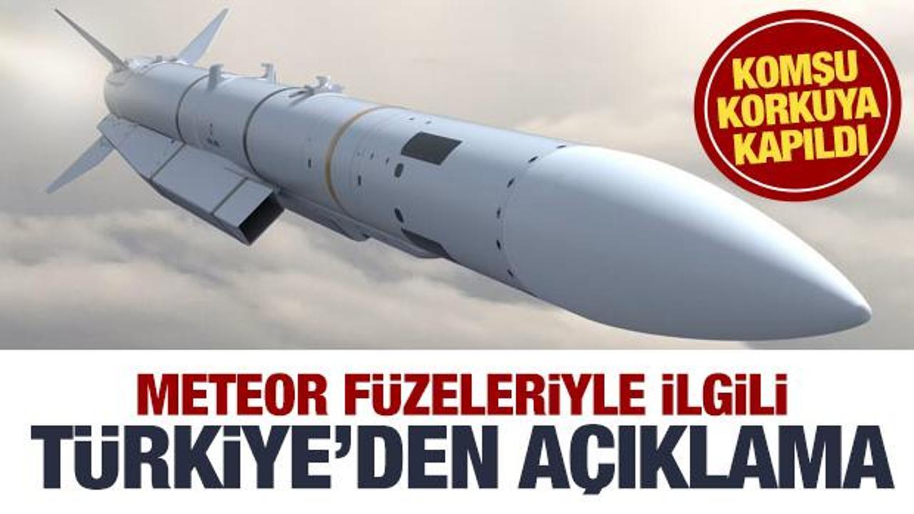 Yunanistan korktu! Türkiye'den meteor füzesi açıklaması
