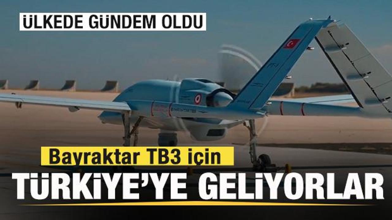 Bayraktar TB3 i&ccedil;in T&uuml;rkiye'ye geliyorlar! &Uuml;lkede g&uuml;ndem oldu