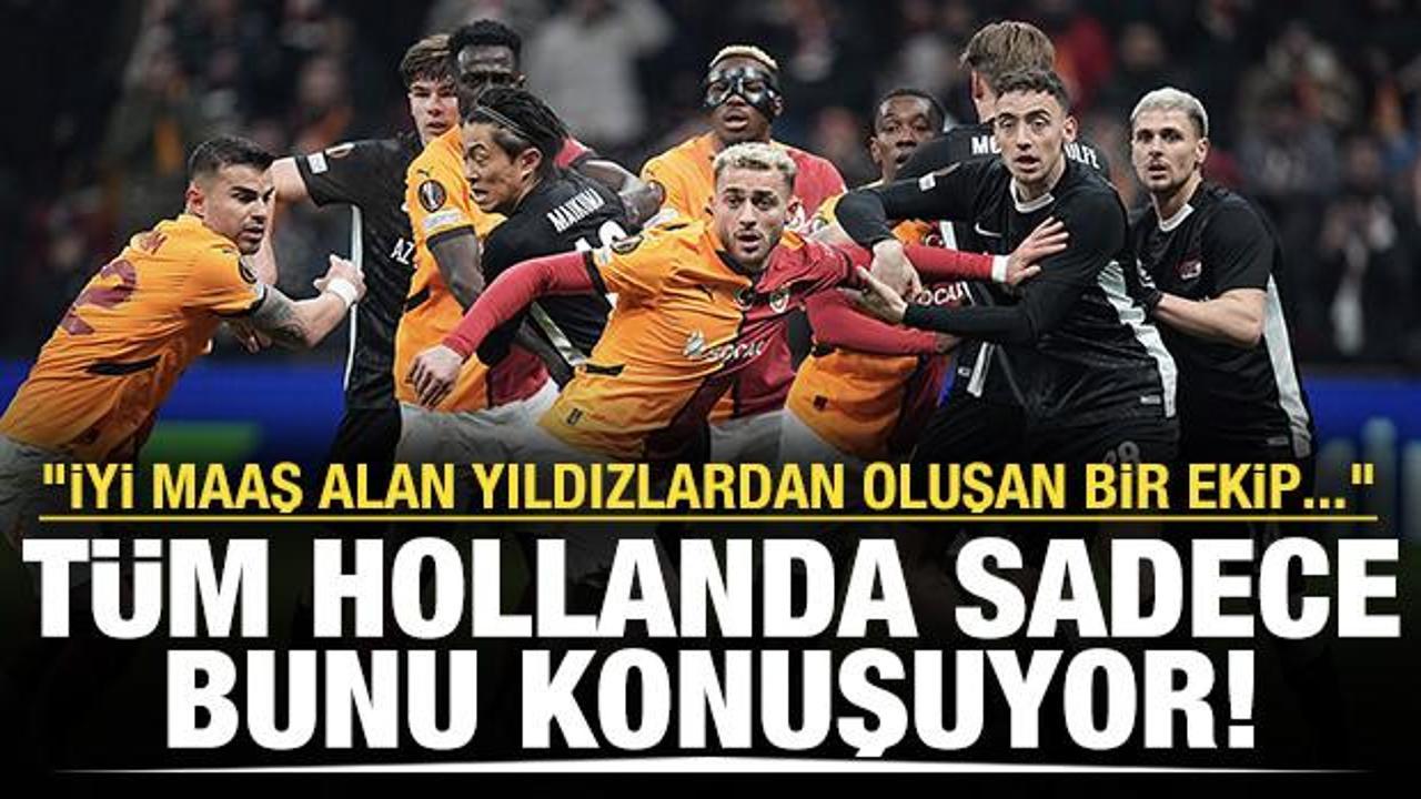 Hollanda sadece bunu konuşuyor! "İyi maaş alan yıldızlardan oluşan bir ekip..."