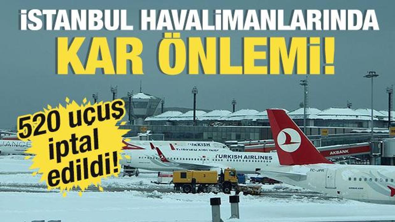 İstanbul&rsquo;a kar yeniden geliyor! Sabiha G&ouml;k&ccedil;en&rsquo;de bazı u&ccedil;uşlar iptal edilecek