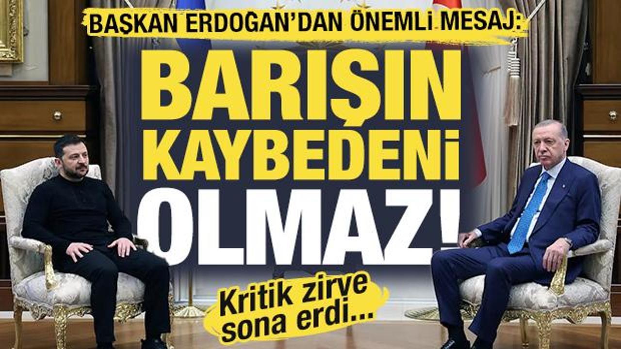 Kritik zirve sona erdi! Erdoğan'dan önemli mesaj: "Barışın kaybedeni olmaz"