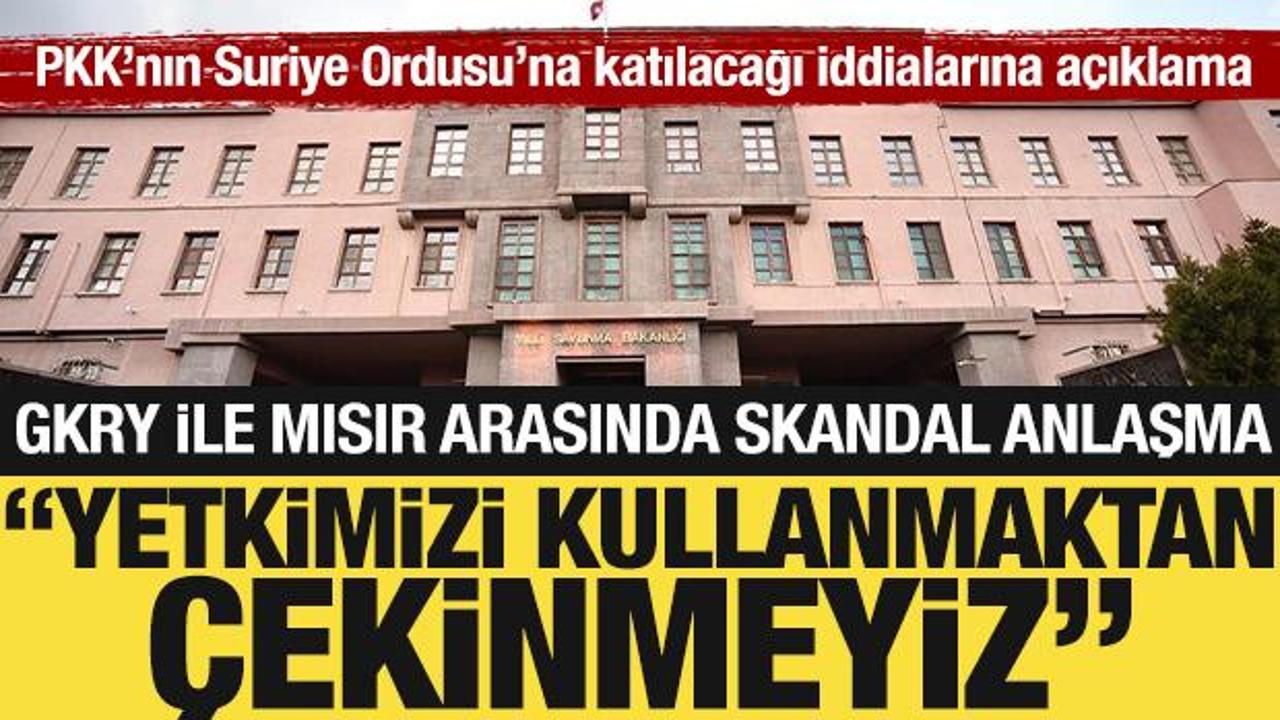 MSB kaynaklarından GKRY'ye: Bölgesel istikrarı tehdit eden bir adım!