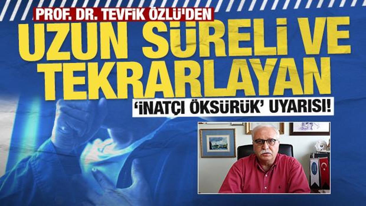 Prof. Dr. Tevfik &Ouml;zl&uuml;'den 'inat&ccedil;ı &ouml;ks&uuml;r&uuml;k' uyarısı!