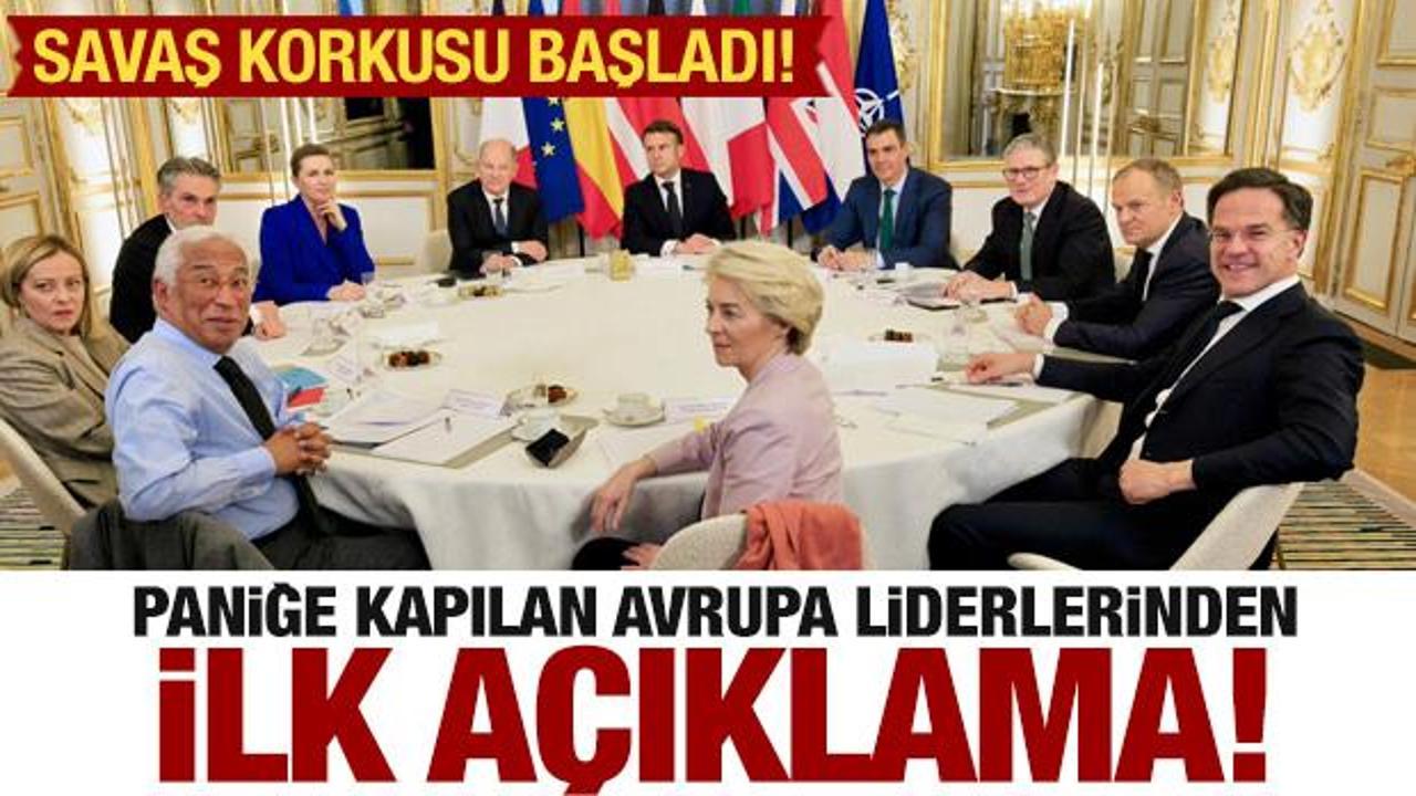 Savaş korkusu sardı! Paniğe kapılan avrupa liderlerinden ilk a&ccedil;ıklama!