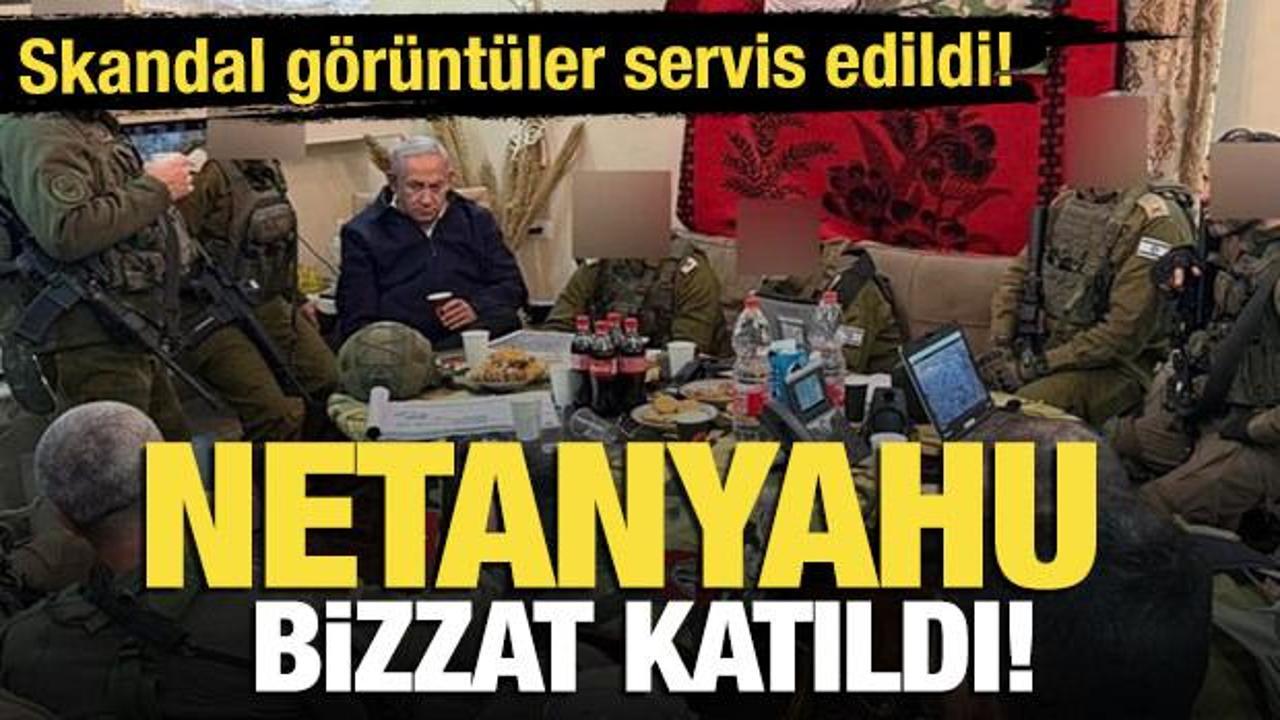 Skandal g&ouml;r&uuml;nt&uuml;ler servis edildi! Netanyahu bizzat katıldı