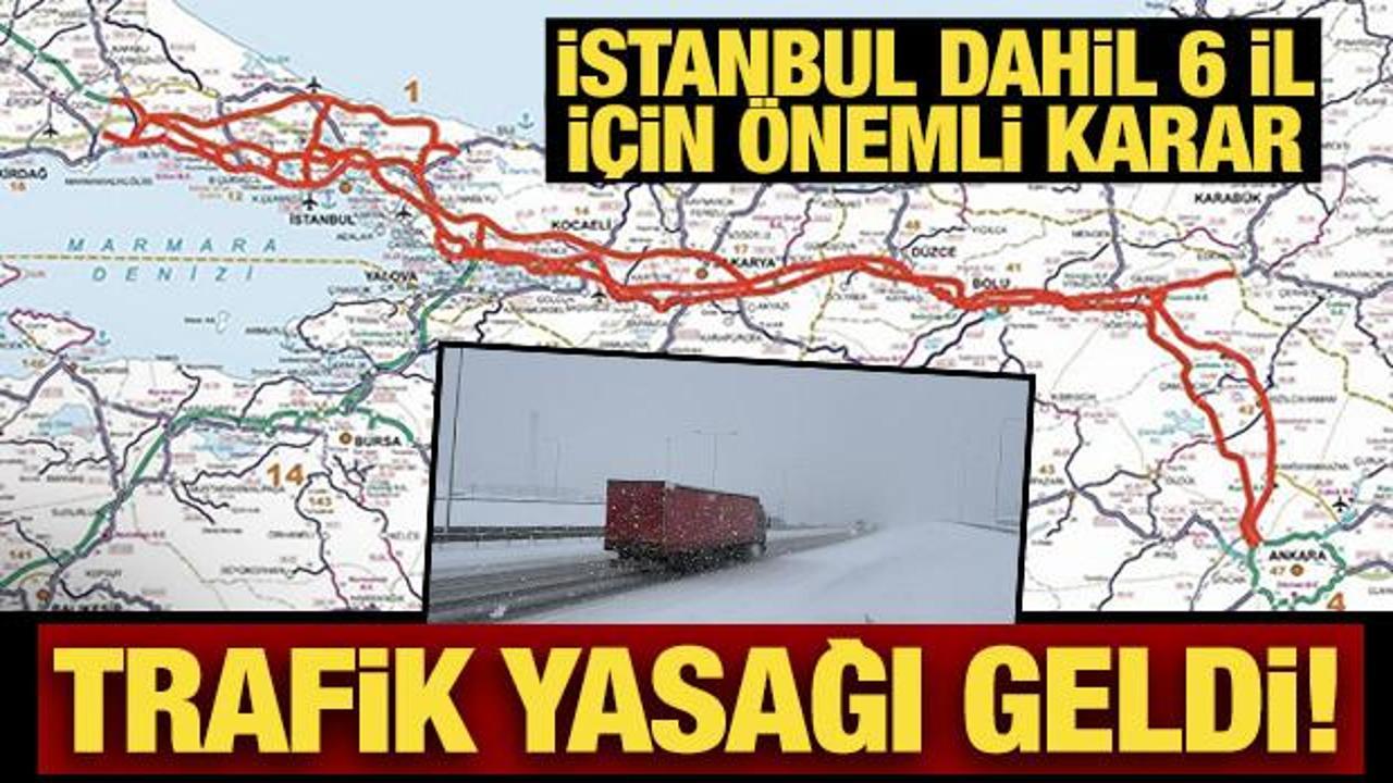 Son Dakika: 6 ilde ağır taşıtlara trafik yasağı