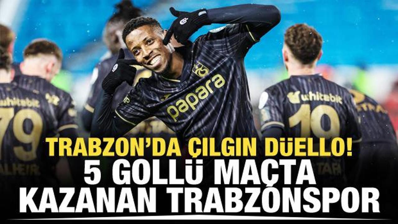 Trabzon'da Banza'nın gecesi! Fırtına 3 puanı 3 golle aldı